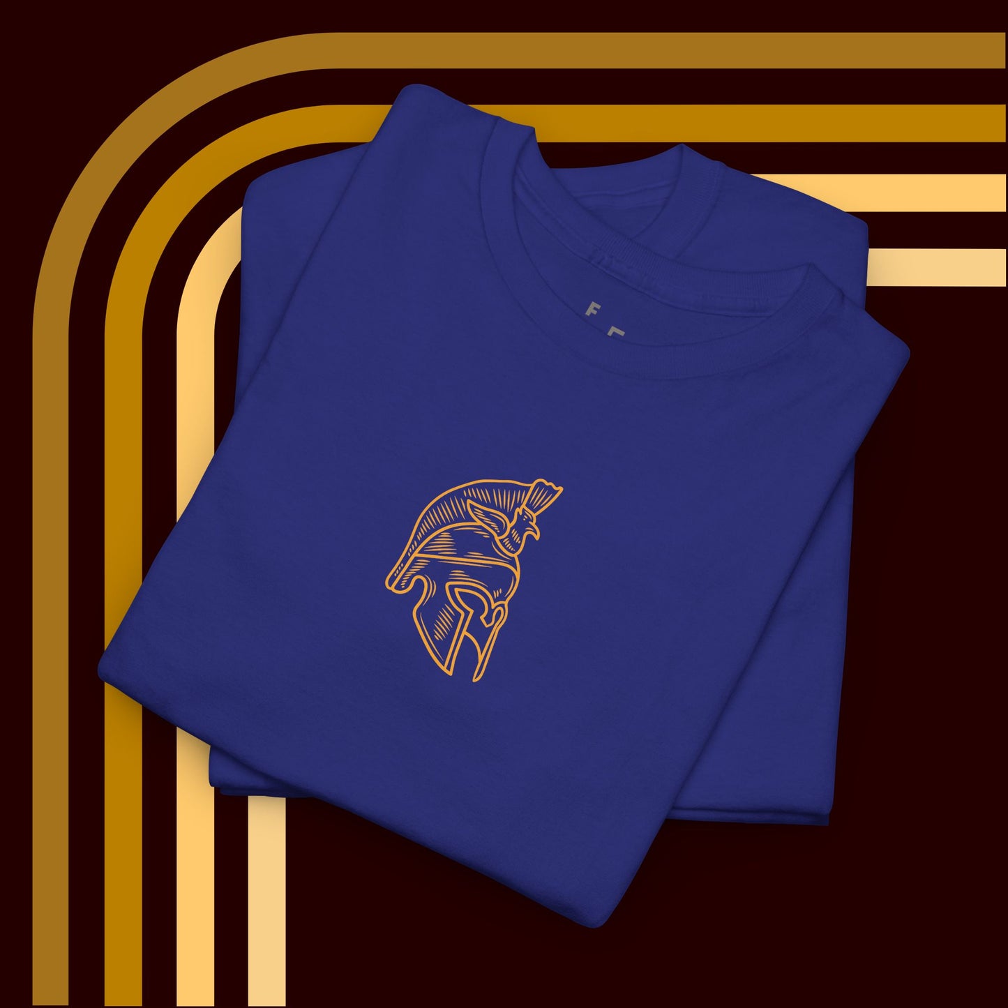 Spartan Helmet Antique Rome Line Art Design Tee, Personalized Warrior T-shirt