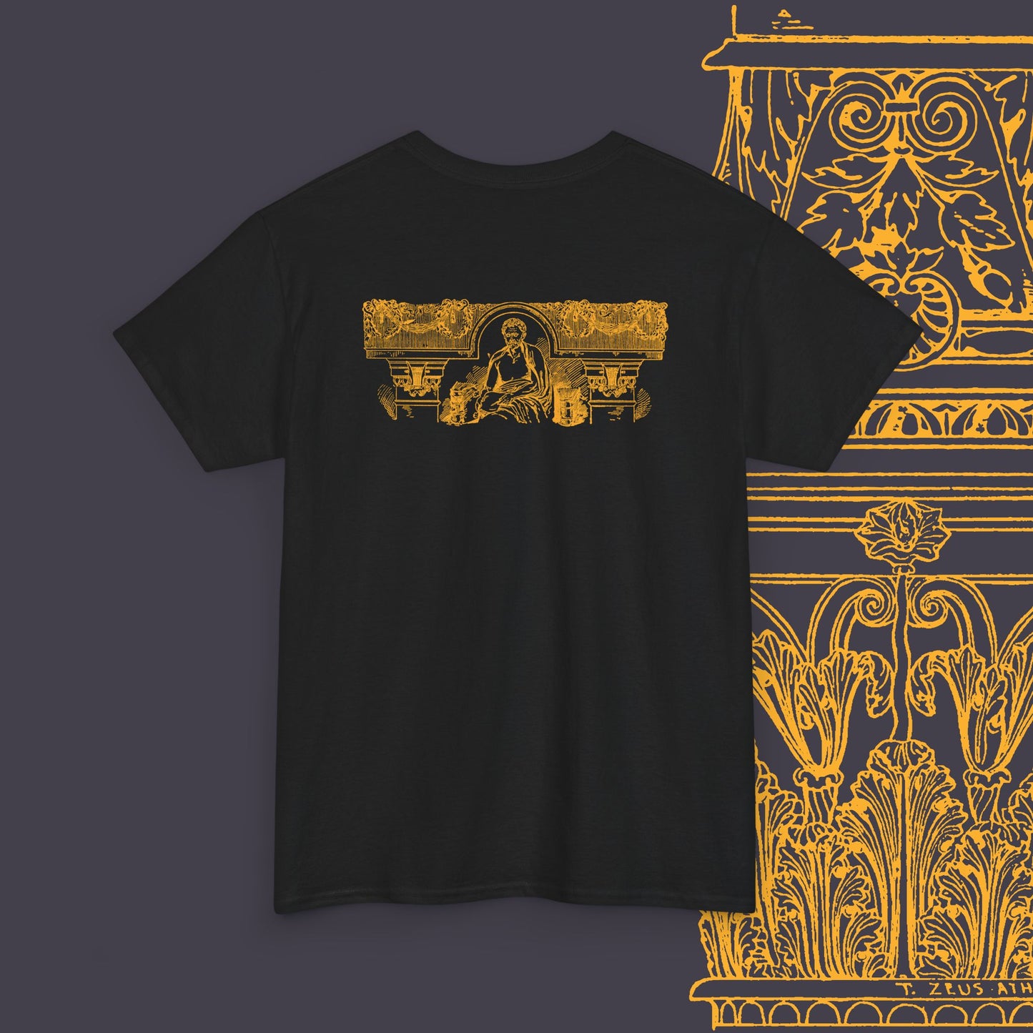 Unique Spartan Antique Wall Art Inspired T-Shirt, Customized Art Print Tee