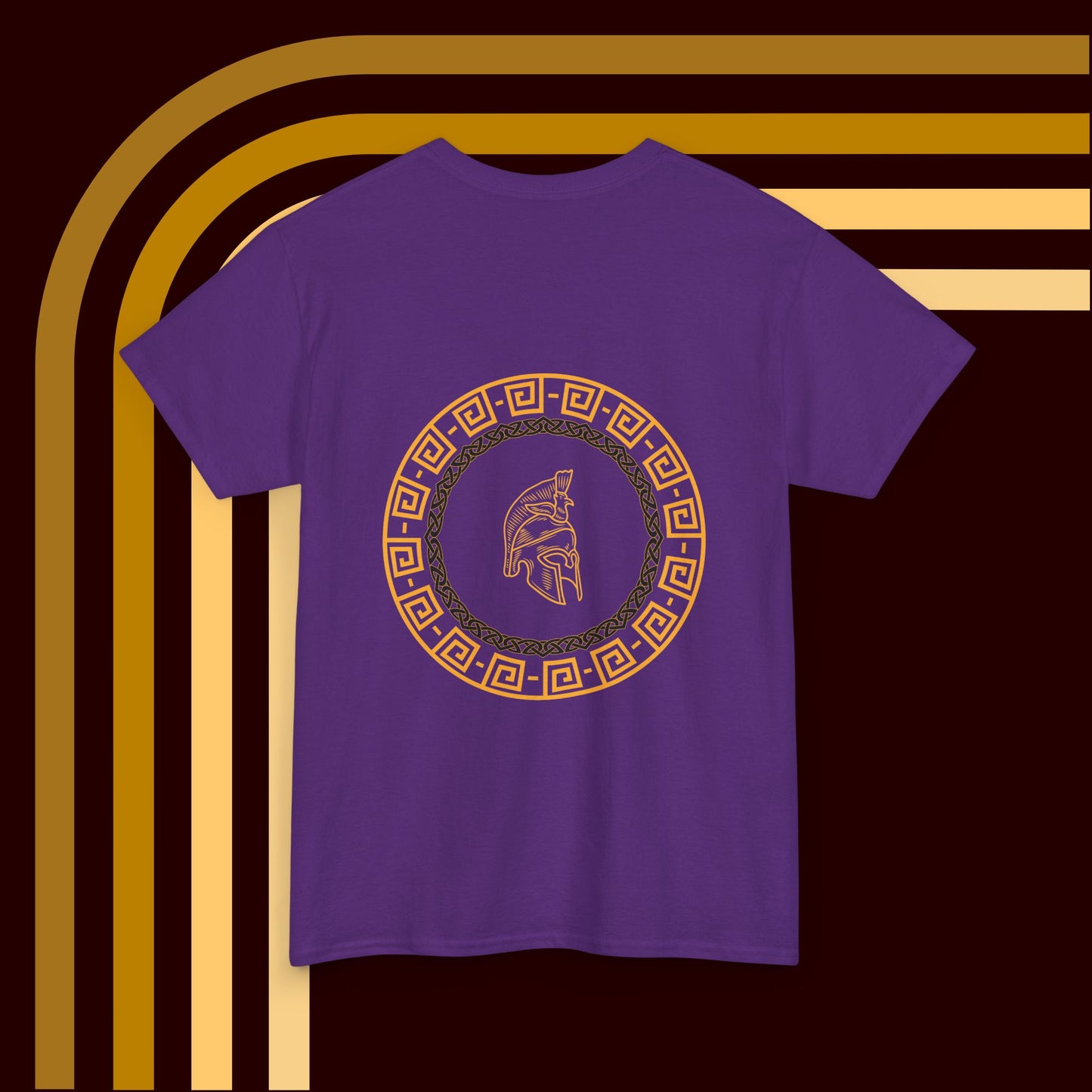 Spartan Helmet Antique Rome Line Art Design Tee, Personalized Warrior T-shirt