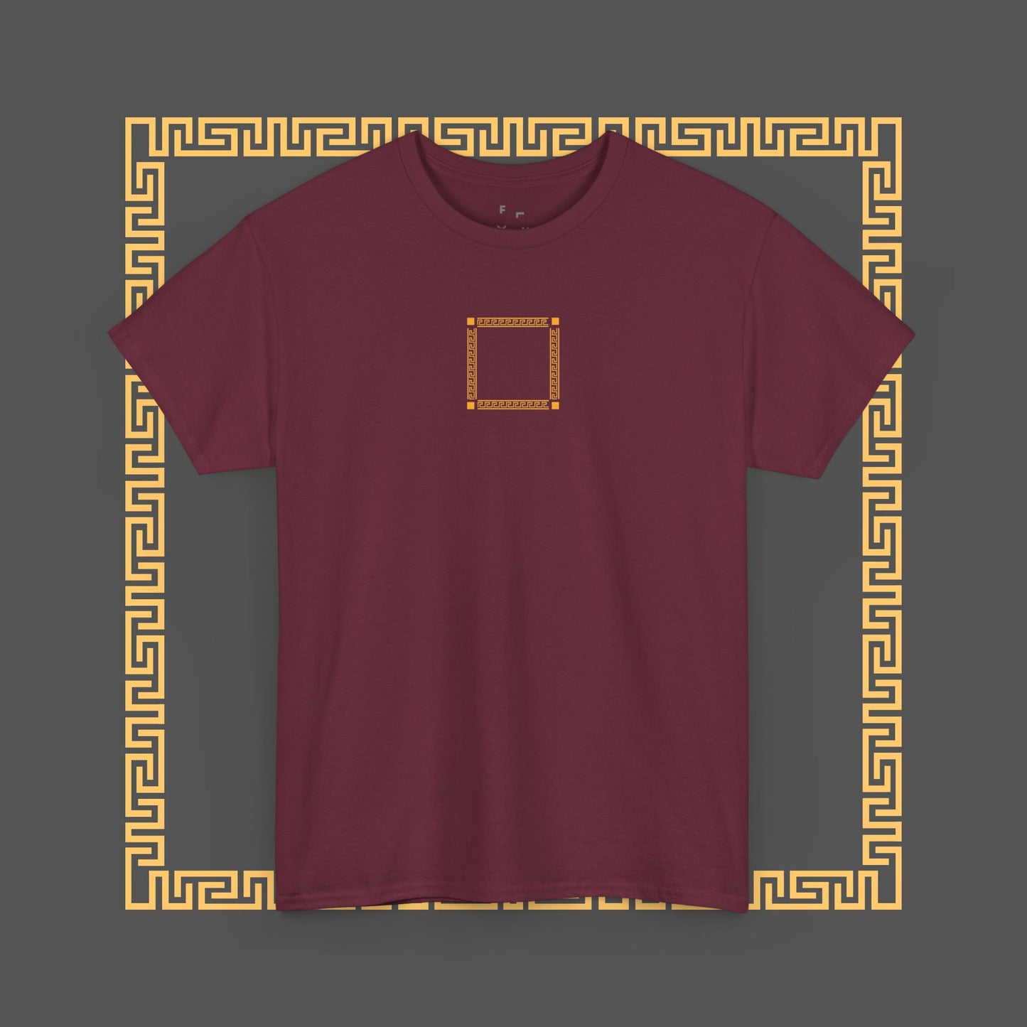 Premium Roman Gladiator Mythology Unique Spartan Soldier Key Pattern Inspired Cotton T-Shirt, Custom Design Gifts