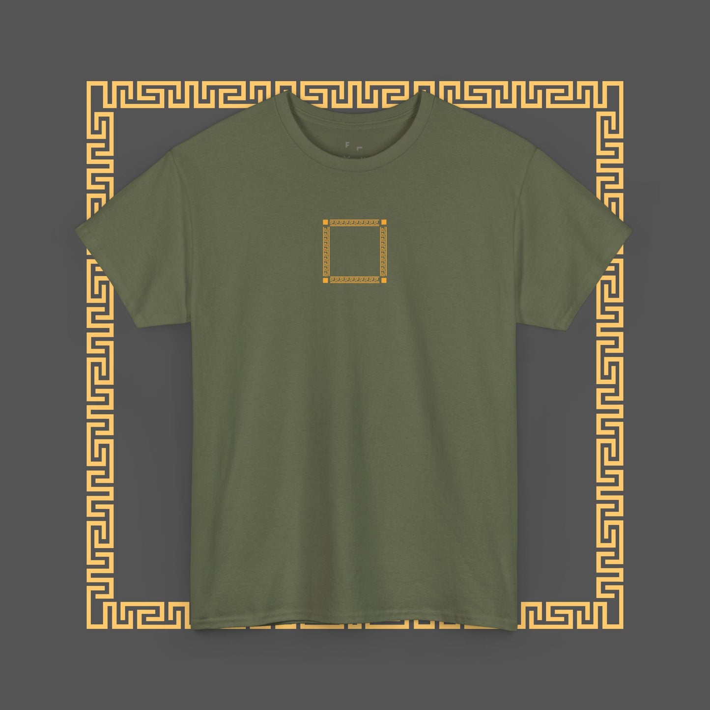 Premium Roman Gladiator Mythology Unique Spartan Soldier Key Pattern Inspired Cotton T-Shirt, Custom Design Gifts