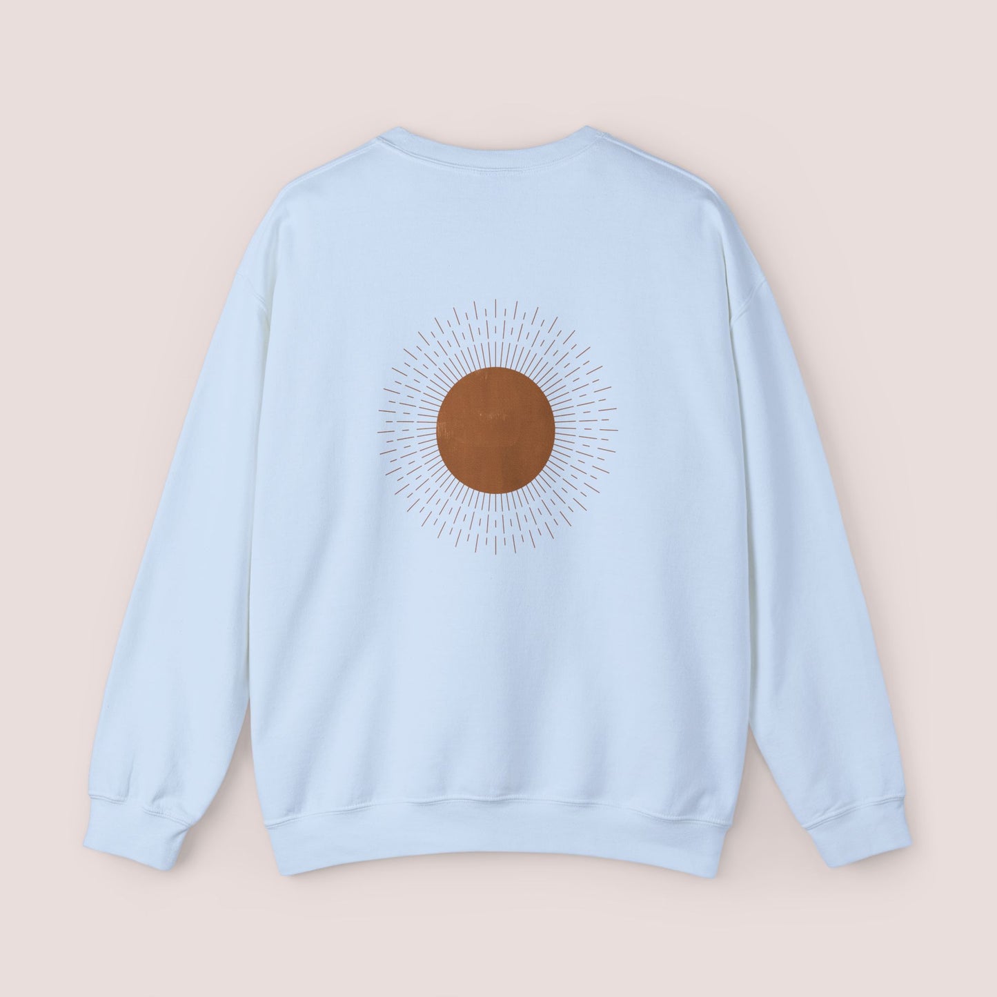 Custom Boho Sun & Moon Sweatshirt | Celestial Abstract Line Art Crewneck, Personalized Astrology Hoodie, Girly Gift for Art Lovers