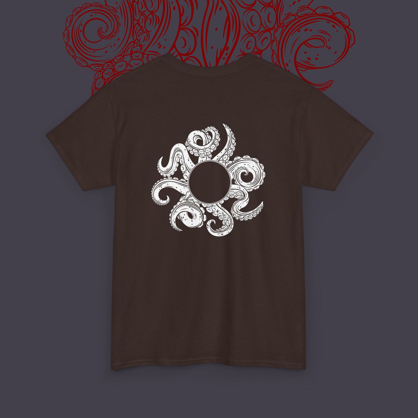 Specially Designed Abstract Drawing Octopus Arms Heavy Duty Cotton Tee