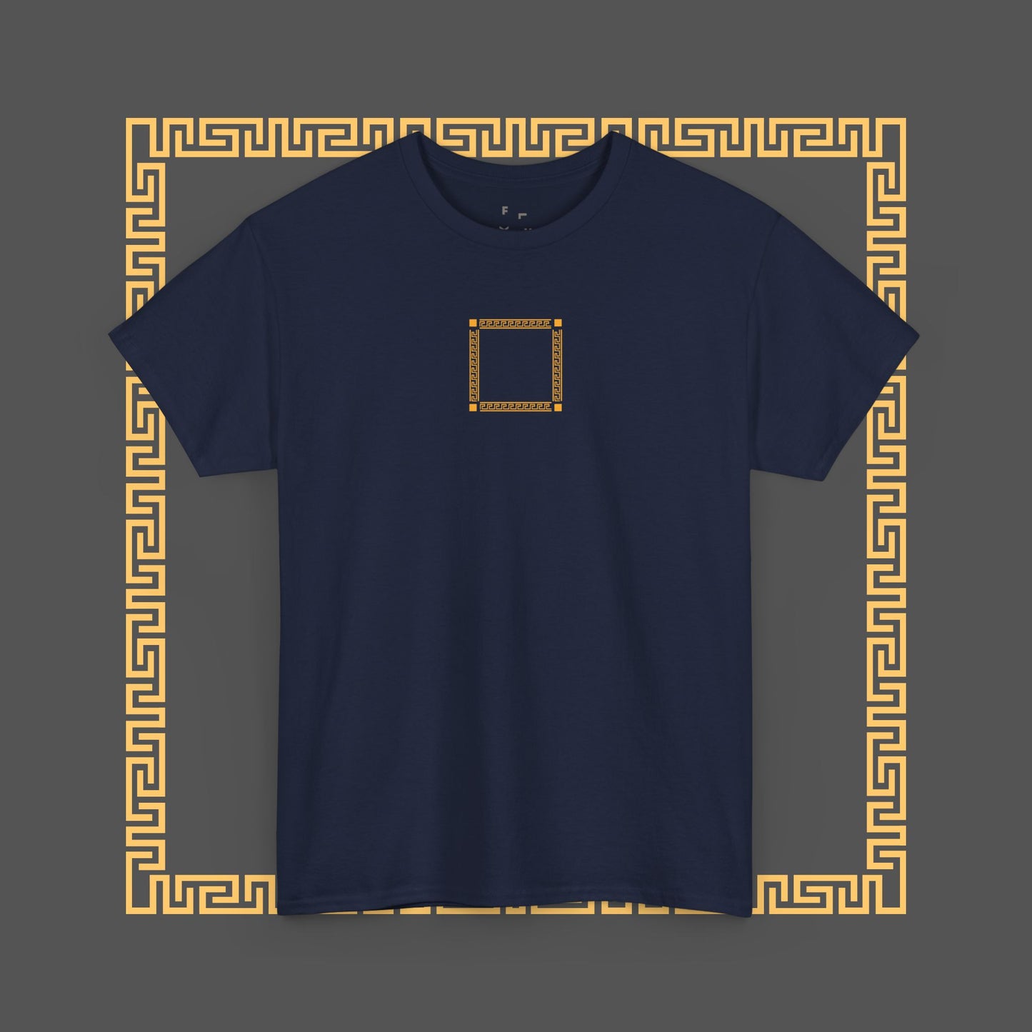 Premium Roman Gladiator Mythology Unique Spartan Soldier Key Pattern Inspired Cotton T-Shirt, Custom Design Gifts