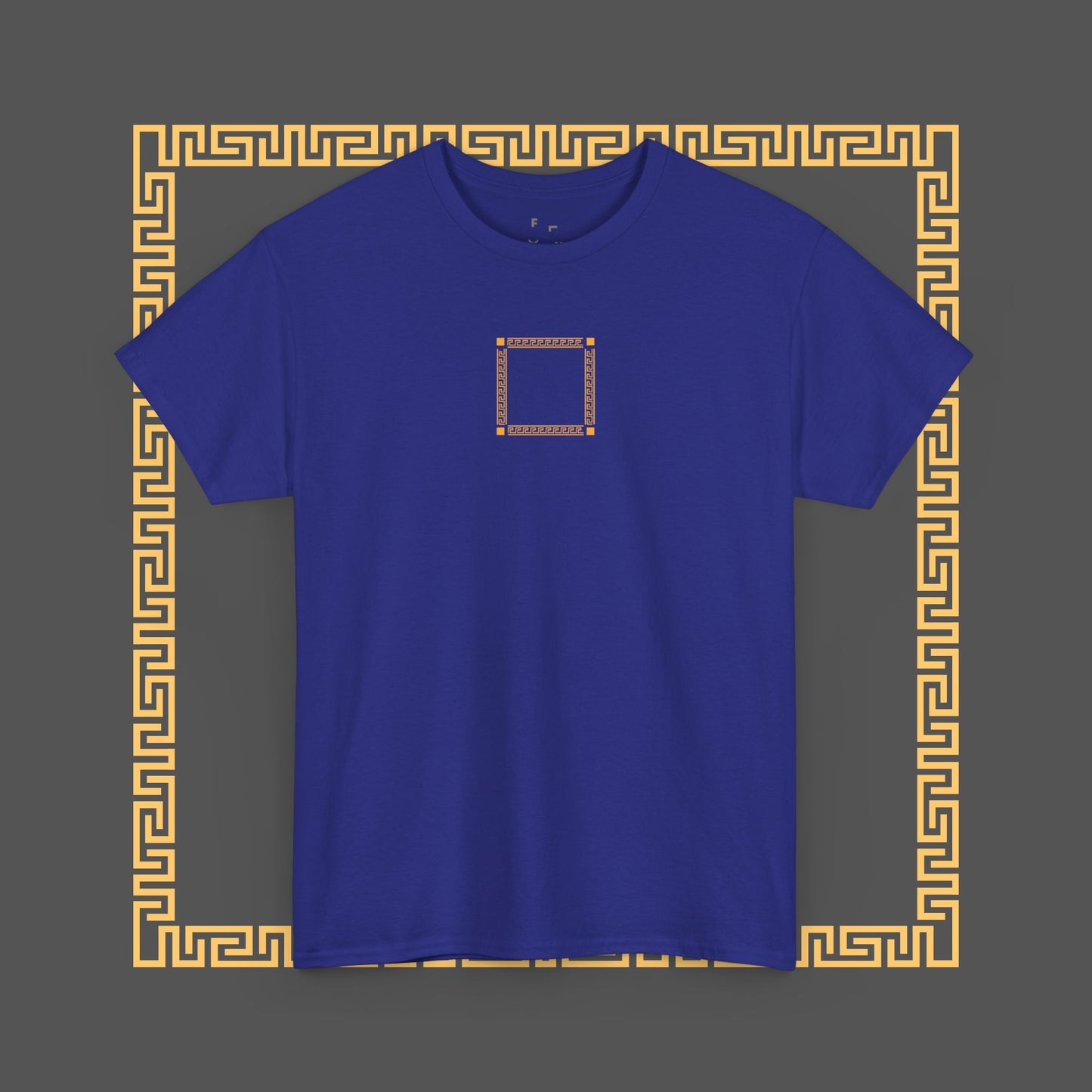 Premium Roman Gladiator Mythology Unique Spartan Soldier Key Pattern Inspired Cotton T-Shirt, Custom Design Gifts