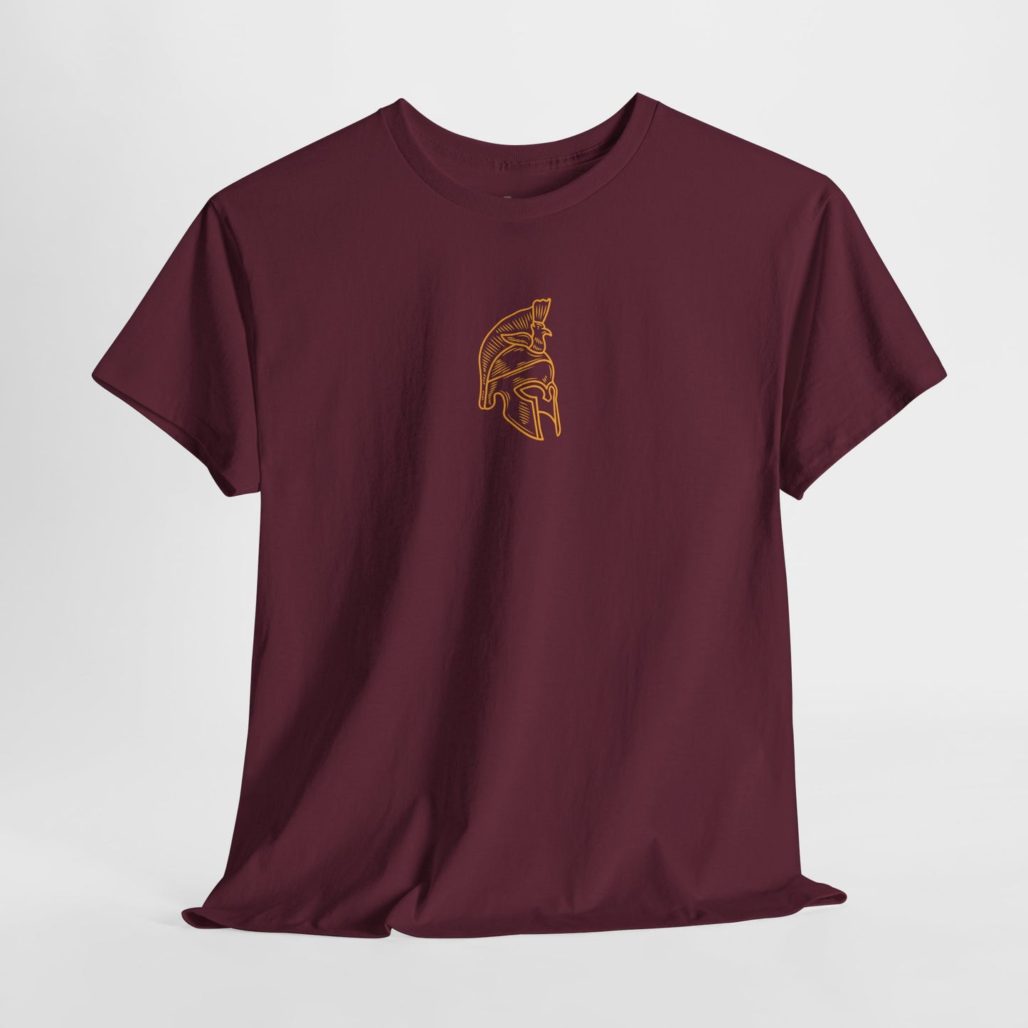 Spartan Helmet Antique Rome Line Art Design Tee, Personalized Warrior T-shirt